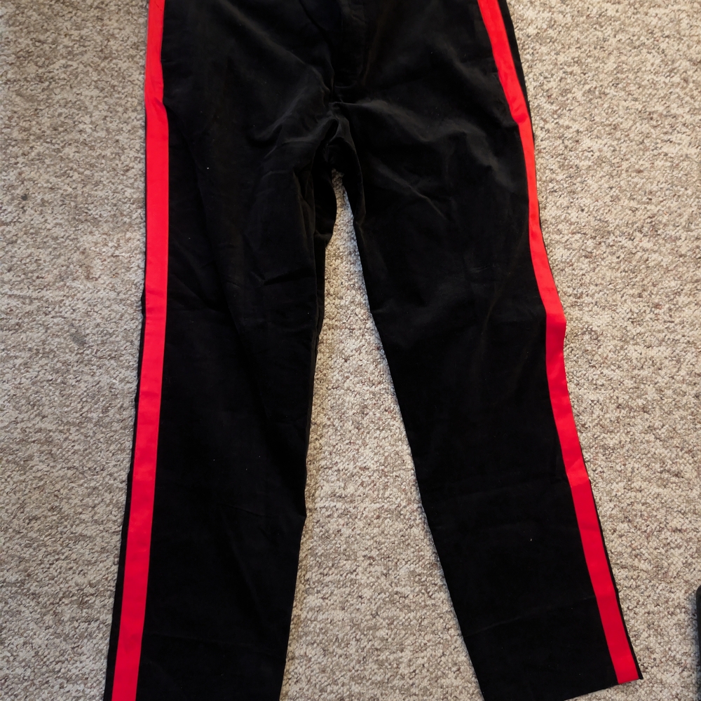 Calvin Klein Black and White Logo Waistband Pants